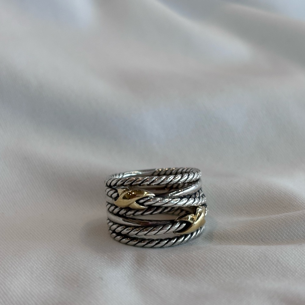 David Yurman Double X Crossover Ring